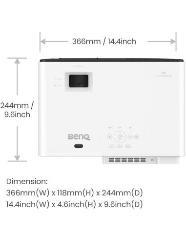 BenQ X500i Proyector ANSI DLP 4K 2200 Lúmenes Blanco