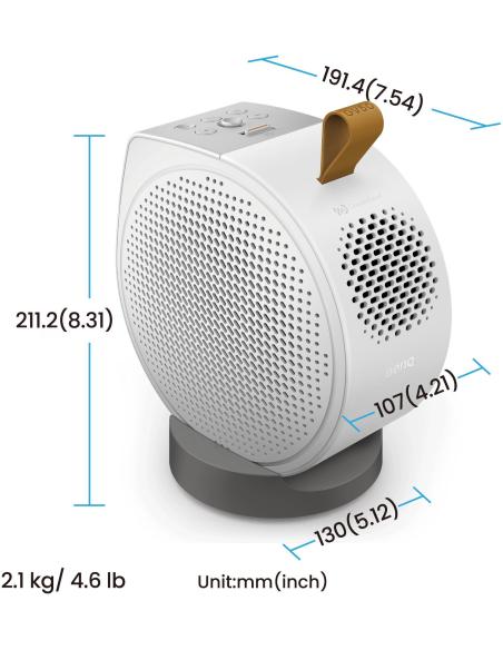 BenQ GV50 Proyector ANSI DLP FullHD 500 Lúmenes Blanco