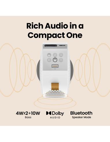 BenQ GV50 Proyector ANSI DLP FullHD 500 Lúmenes Blanco