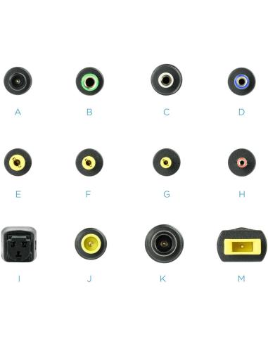 TooQ Cargador Universal para Portátil 100W Negro