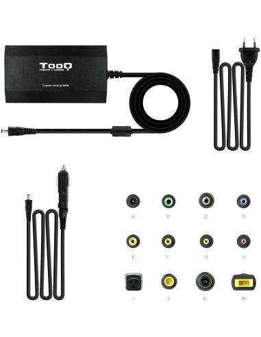 TooQ Cargador Universal para Portátil 100W Negro