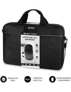 Subblim Select SUB-LB-2SP0001 Pack Ratón Wireless + Maletín para portátil hasta 15.6" Negro-1331995