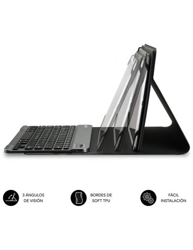 Subblim Keytab Pro Bluetooth Funda con Teclado Gris para Tablets 9.6"/10.8"