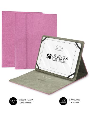 Subblim Clever Stand Funda para Tablet de 10.1" Rosa