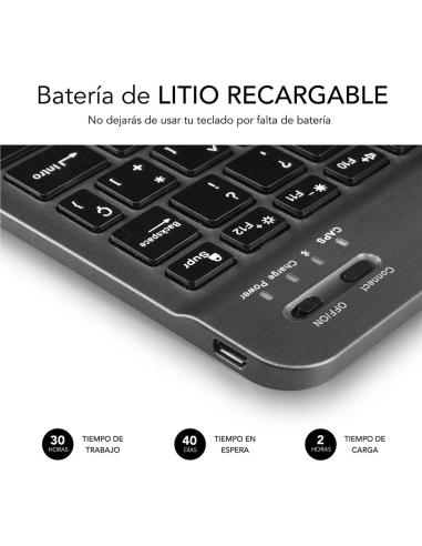 Subblim Smart SUB-KBT-SM0002 Teclado Inalámbrico Bluetooth Gris