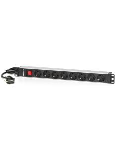 Salicru SPS PDU Regleta 8 Tomas Schuko con Interruptor para Rack 19" 1.5M-1331540