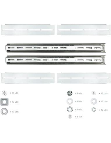 Nanocable 10.21.4218 Guías Laterales Telescópicas para Rack