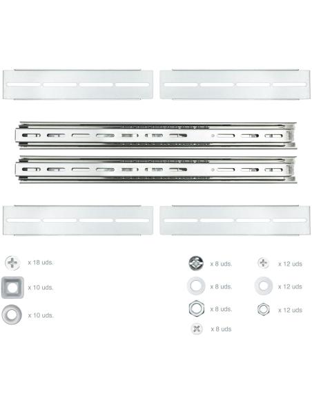 Nanocable 10.21.4218 Guías Laterales Telescópicas para Rack