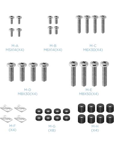 TooQ LP42100T-B Soporte TV Inclinable hasta 100" Negro