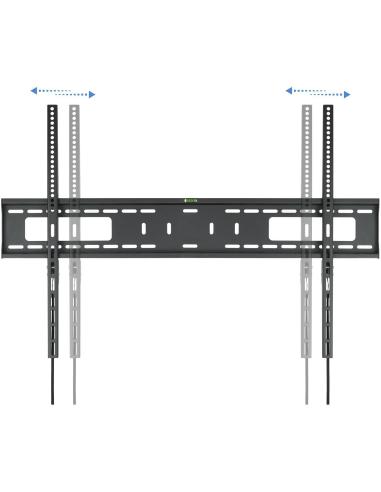 TooQ LP41100F-B Soporte de Pared Fijo para Monitor/TV 60"-100" Máx. 75Kg Negro