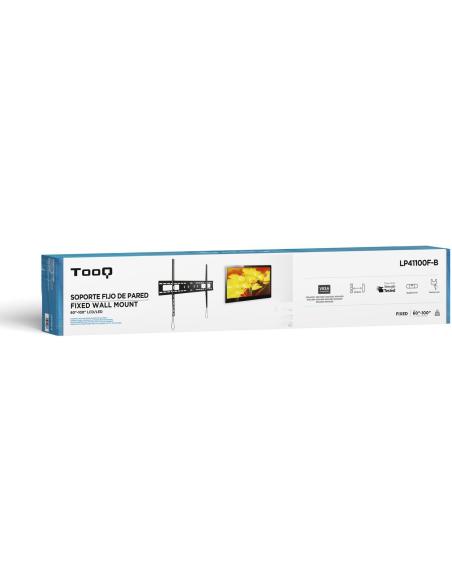 TooQ LP41100F-B Soporte de Pared Fijo para Monitor/TV 60"-100" Máx. 75Kg Negro