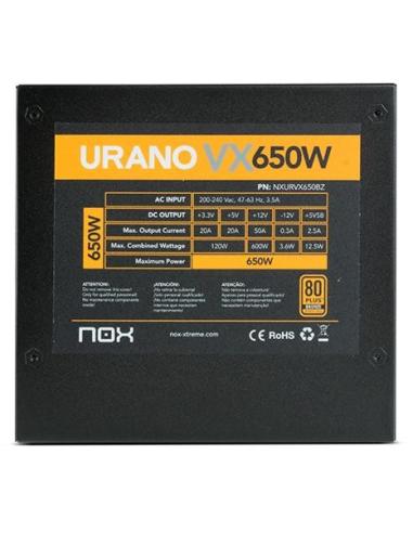 Nox Urano VX 650W 80 Plus Bronze