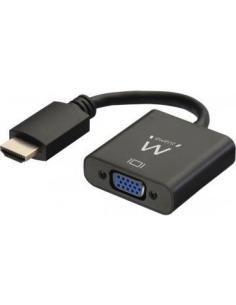 Ewent EW9864 Adaptador de Imagen HDMI a VGA/Jack 3.5mm WUXGA 20cm Negro-880642
