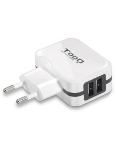 TooQ TQWC-1S02WT Cargador de Pared 17 W x2 USB-A 2.0 Blanco-839914