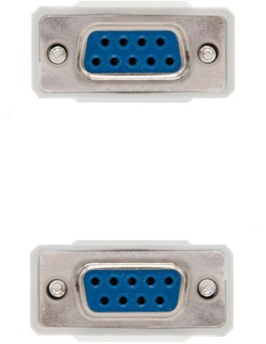 Nanocable 10.14.0602 Cable Serie DB9 Hembra/Hembra 1.8m Beige