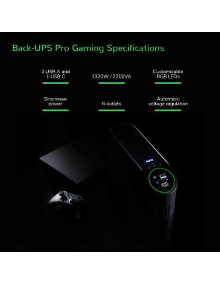 APC Back-UPS Pro SAI Línea Interactiva 2200VA 1320W