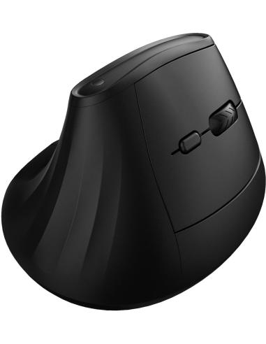 Ewent EW3208 Ratón Óptico Ergonómico Inalámbrico Bluetooth 4000 DPI Negro