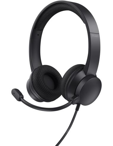 Trust Ayda Headset Auriculares Diadema con Micrófono Negros