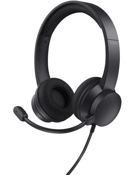 Trust Ayda Headset Auriculares Diadema con Micrófono Negros