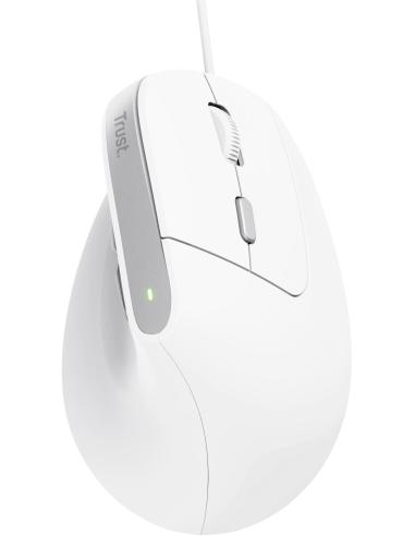 Trust Bayo II Ratón Ergonómico 2400 DPI Blanco