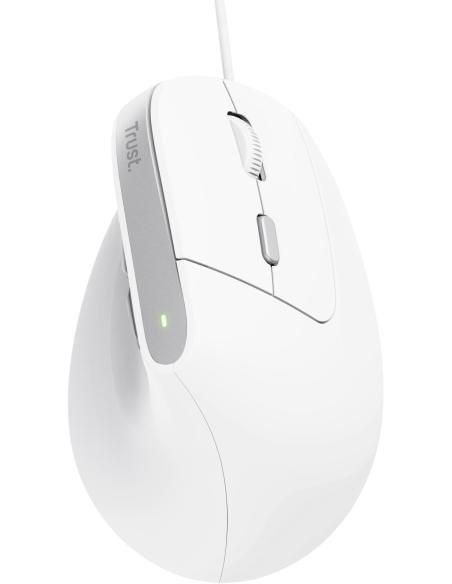 Trust Bayo II Ratón Ergonómico 2400 DPI Blanco