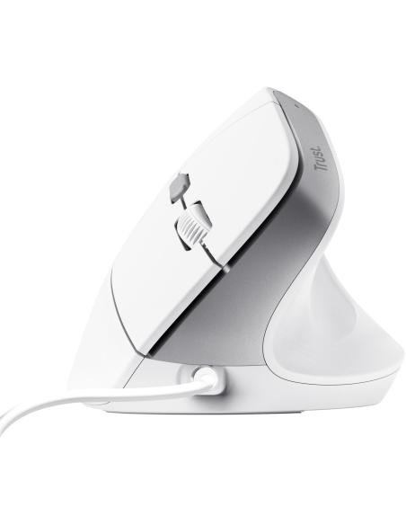 Trust Bayo II Ratón Ergonómico 2400 DPI Blanco