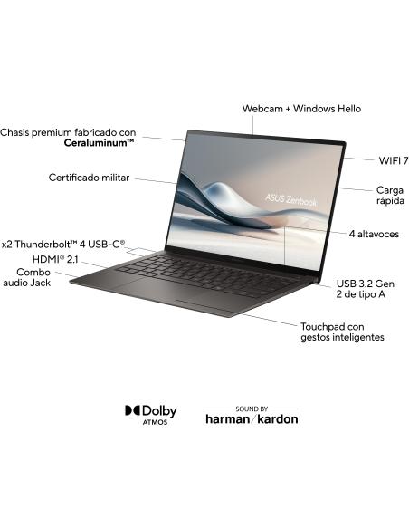 Asus Zenbook S 14 OLED UX5406SA-PZ240W Intel Core Ultra 7-258V/32GB/1TB SSD/14" W11 Home