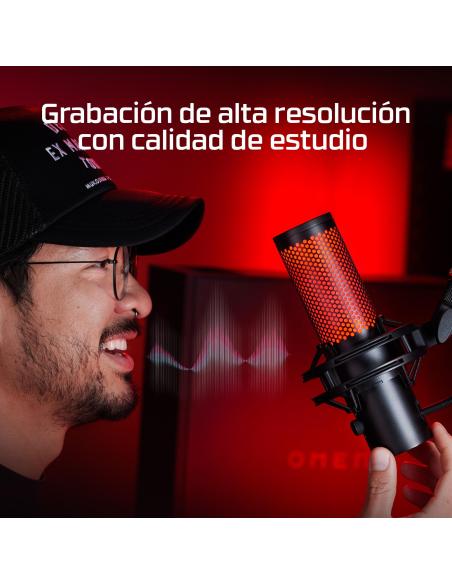 HyperX Quadcast 2 872V1AA Micrófono LED USB Negro