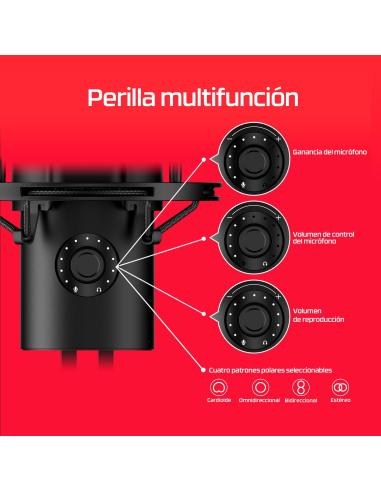 HyperX Quadcast 2 872V1AA Micrófono LED USB Negro