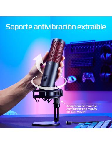 HyperX Quadcast 2 872V1AA Micrófono LED USB Negro
