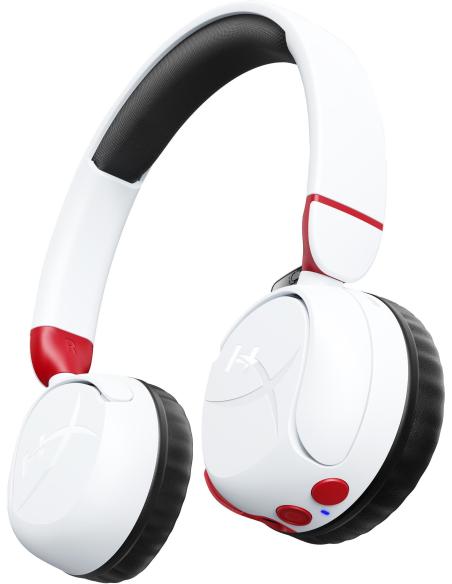 HyperX Cloud Mini Auriculares Gaming Inalámbricos para Niños 85dB Blancos