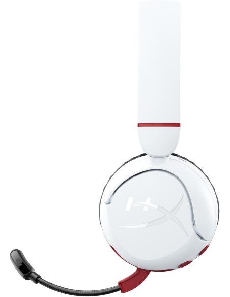 HyperX Cloud Mini Auriculares Gaming Inalámbricos para Niños 85dB Blancos