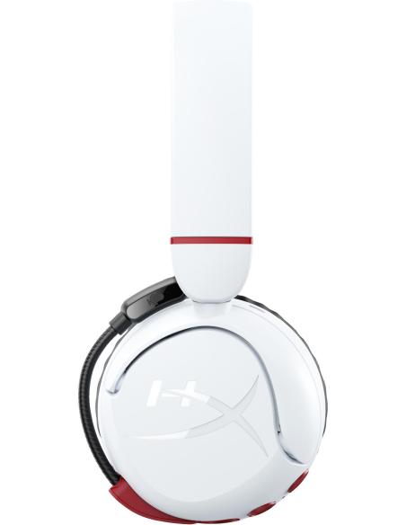 HyperX Cloud Mini Auriculares Gaming Inalámbricos para Niños 85dB Blancos