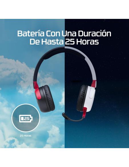 HyperX Cloud Mini Auriculares Gaming Inalámbricos para Niños 85dB Blancos