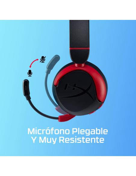 HyperX Cloud Mini Auriculares Gaming Inalámbricos para Niños 85dB Negros