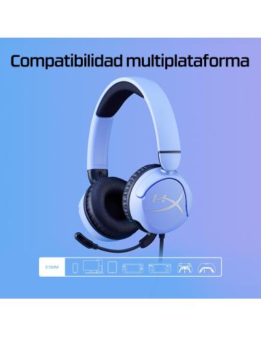HyperX Cloud Mini Auriculares Gaming para Niños 85db Lavanda