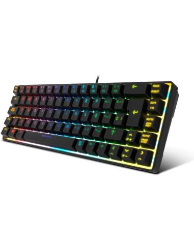Krom Kalista Teclado RGB USB-A Negro