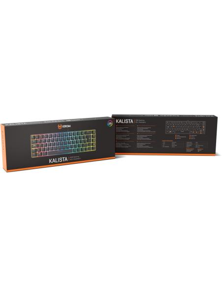 Krom Kalista Teclado RGB USB-A Negro