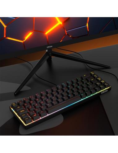 Krom Kalista Teclado RGB USB-A Negro