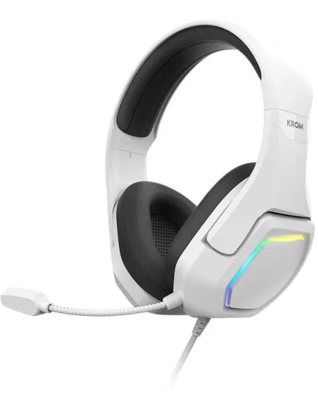 Krom Kopa 7.1 RGB Auriculares Gaming 7.1 Virtual USB Multiplataforma Blancos