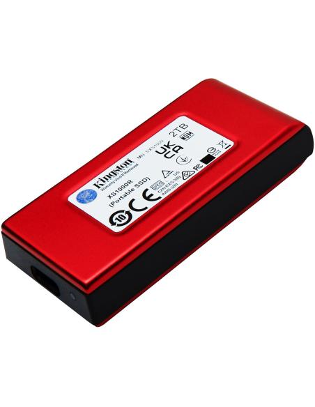Kingston XS1000 2TB SSD Externo USB-C Rojo