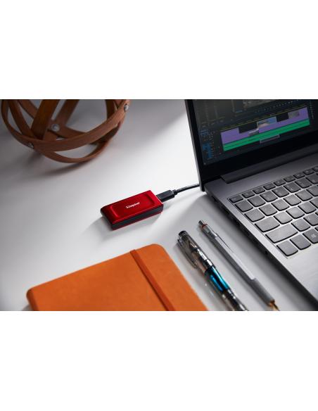 Kingston XS1000 2TB SSD Externo USB-C Rojo