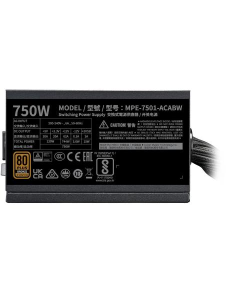 Cooler Master MWE Bronze 750 V3 750W 80 Plus Bronze