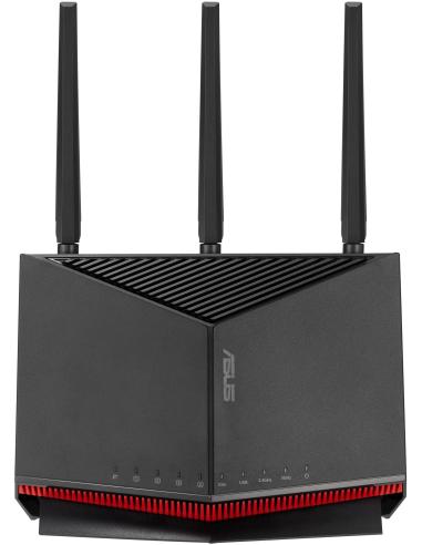 Asus RT-BE86U Router WiFi 7 8600Mbps 1x Puerto 10G + 4 Puertos 2.5G Negro