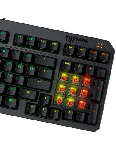 ASUS TUF Gaming K3 Gen II Teclado Mecánico Gaming RGB Switch Opto-Mecánico QWERTY Español Negro