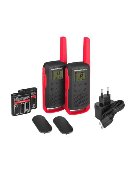 Motorola TLKR T62 Walkie Talkie Rojo