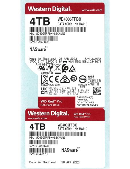 Western Digital Red Pro WD4005FFBX 4TB 3.5" SATA 6
