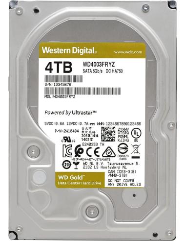Western Digital Gold Enterprise WD4004FRYZ 4TB 3.5" SATA 6