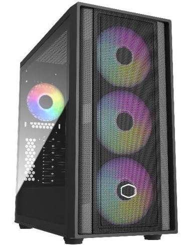 Cooler Master MasterBox 600 Cristal Templado USB 3.2 Negro