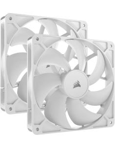 Corsair RS140 Pack Doble Ventilador Suplementario PWM 140mm Blanco-1383739